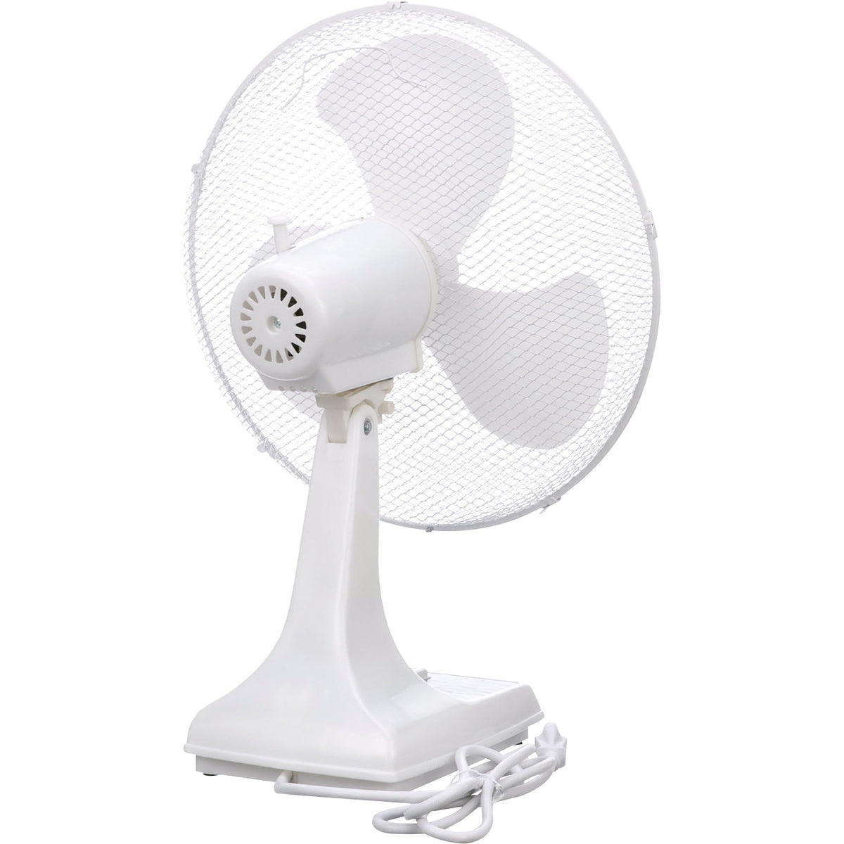 Oscillating Office Fan by TPI – 2, Plastic, White, Model ODF-16