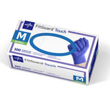FitGuard Touch Nitrile Exam Gloves by Medline – Medium (Box of 300), Nitrile, Blue, Pack of 300, Model FG3002H