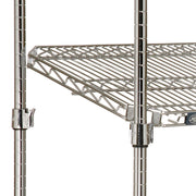 Quick Adjust Wire Shelving by Nexel – 4, Alloy Steel, Chrome, Model 580563