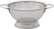 HIC Harold Import Co. Kitchen Perforated Colander with Handles, 18/8 Stainless Steel, 8.5 Inches