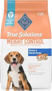 Blue Buffalo True Solutions Weight Control Chicken Adult Dry Dog Food, 4 lb