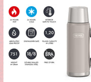 THERMOS 40.6 Ounces / Beige / Sandstone Mat / 1200.0 milliliters Thermoses