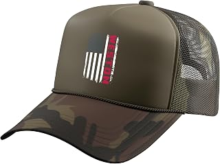 Weston USA Flag Lover Patriotic American Weston Trucker Hat with Adjustable Mesh Back