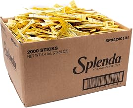 SPLENDA Zero Calorie Sweetener Cafe Stick, 2000 Count Stick Packets