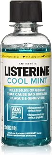 Listerine Cool Mint Zero Alcohol Mouthwash, 3.2 oz (Pack of 6)