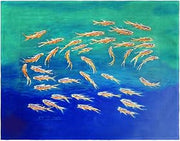 PM1323 14 x 18 in. Schooling Fish Place Mat Set of 4