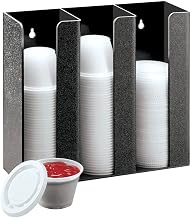 Cal Mil 278-2 Ramekin/Lid Organizer, 9" W x 2.5" D x 9" H, Black