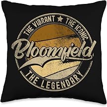 Bloomfield NJ | New Jersey | Vintage Distressed Throw Pillow