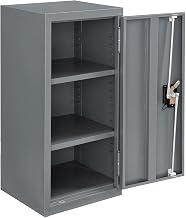 Global Industrial Wall Mount Storage Cabinet, Locking Recessed Handle, 2