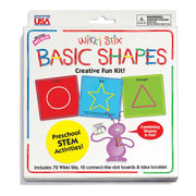 Basic Shapes Cards Kit by Wikki Stix – 7 Inches (Cards Only), Wax, Multi, Model WKX705