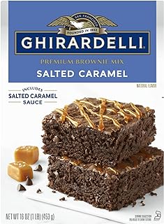 Ghirardelli Salted Caramel Premium Brownie Mix, 16 Oz (Pack of 1)