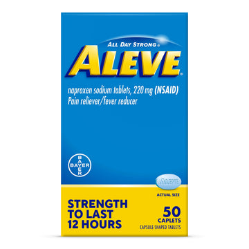 Pain Relief Naproxen Sodium Caplets ‐ 50 Count by Aleve – 50 Count (Pack of 1), Model 1029464
