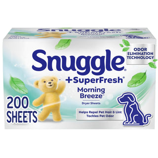 SuperFresh Dryer Sheets by Snuggle – 200 Count (Pack of 1), Blue Sparkle