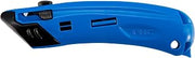 Pacific Handy Cutter Guarded Self Retracting Safety Cutter, Ambidextrous Box Cutter Box with SP017 Safety Point Blade, Blue (EZ4)