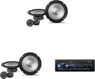 Alpine UTE-63BT Mech-Less Digital Bluetooth Media Receiver with 2 Paisr Alpine S2-S80C Type S 8" Component Speakers