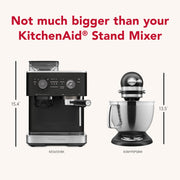 KitchenAid Cast Iron Black / 2.5L / Semi with Burr Semi-Automatic Espresso Machines
