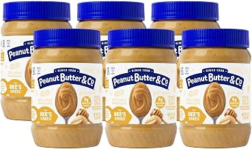 Peanut Butter & Co. The Bee’s Knees Honey Peanut Butter, 16 oz (6 Pack) | Non-GMO Project Verified, Gluten Free, Kosher, sweet honey flavor, no artificial ingredients, natural peanut butter spread