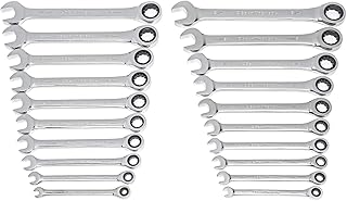 GEARWRENCH 20 Piece SAE/MM Ratcheting Combination Wrench Set| 35720A-02