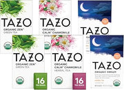 TAZO Tea Bags, Regenerative Organic Zen, Calm Chamomile & Herbal Organic Dream 16 CT (2ea) (Variety Pack)