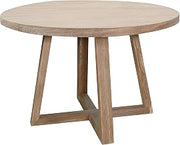 Sunny Designs Wheat Mia Solid Wood Round Dining Table in Wheat