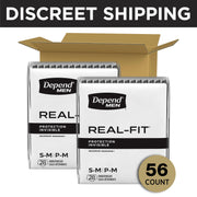 Real Fit Incontinence Underwear for Men by Depend – Small/Medium, Polypropylene, Black, Pack of 2, Model 10036000465836
