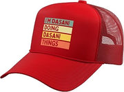 I'm Dasani Doing Dasani Things Funny Personalized Quote Trucker Hat with Adjustable Mesh Back