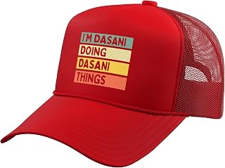 I'm Dasani Doing Dasani Things Funny Personalized Quote Trucker Hat with Adjustable Mesh Back