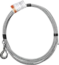 Galvanized Wire Rope Assembly, 3/16in. x 80ft.L, Model# OZGAL.19-80B