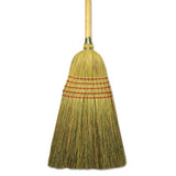 Corn/Fiber Brooms by Boardwalk – 53.5", Wood,Synthetic,Corn,Nylon, Natural, Pack of 6