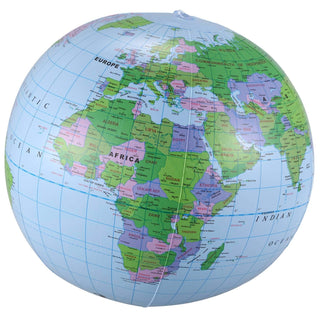 Inflatable Globe Tellurion Geography Balloon Water 40 cm by Hbaebdoo – Large, Polyvinyl Chloride (PVC), Multicolor, Model 067039