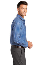 Men's City Stretch Button-Down Shirt by Port Authority – 4X-Large, True Blue/ White, Model W680