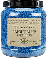 India Tree Nature's Colors Bright Blue Sprinkles - 2.9 lb Bulk | Natural, Vegan, Non-GMO, Top 9 Allergen-Free