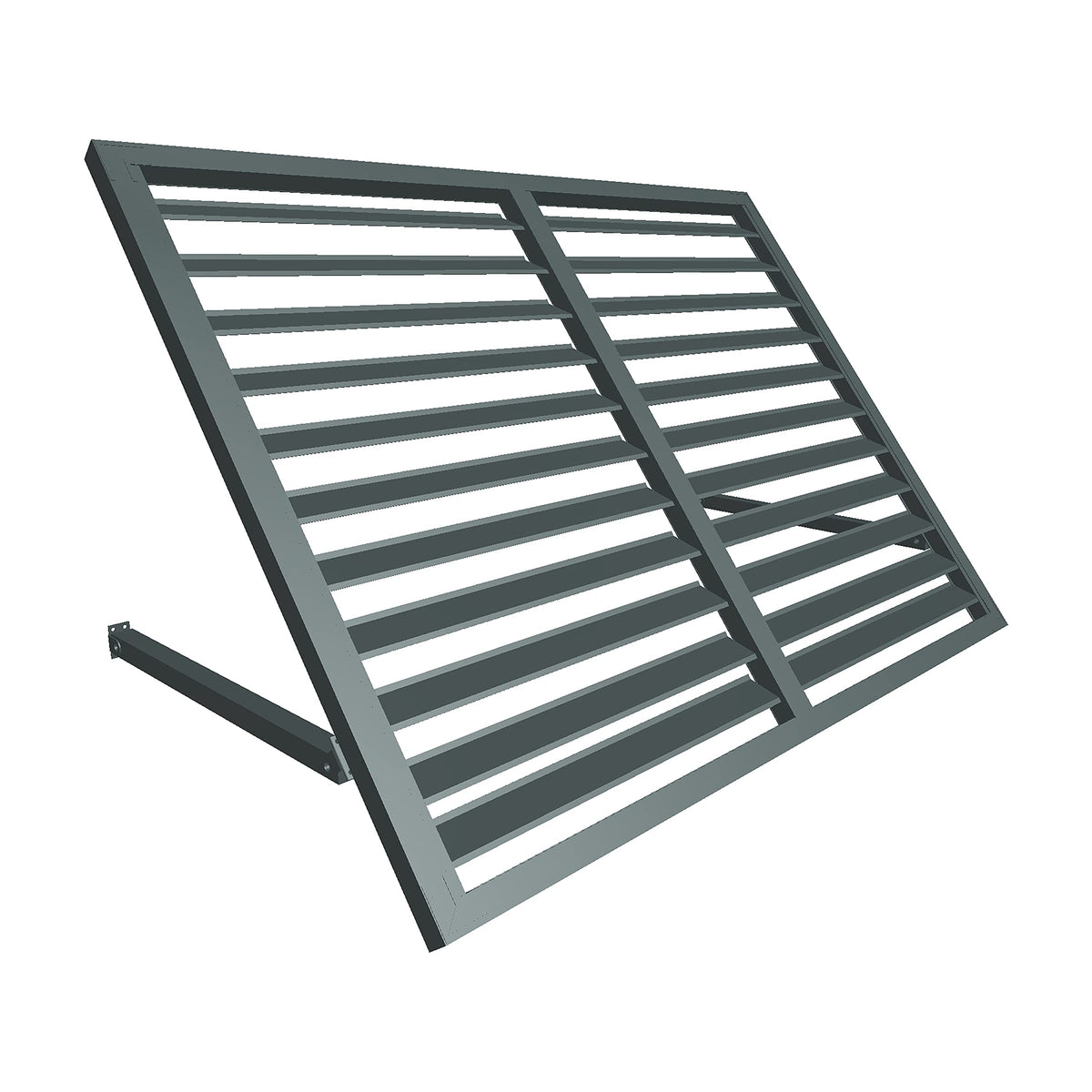 Awntech Pewter / 44"W x 24"H x 24"D / 44" Awnings
