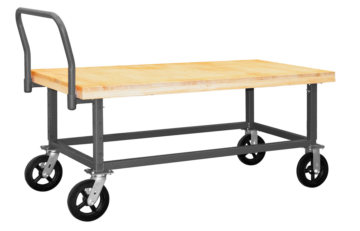 Platform Truck by Durham – One Size, Alloy Steel, Gray, Model WHPTA-WD-3060-8MR-95