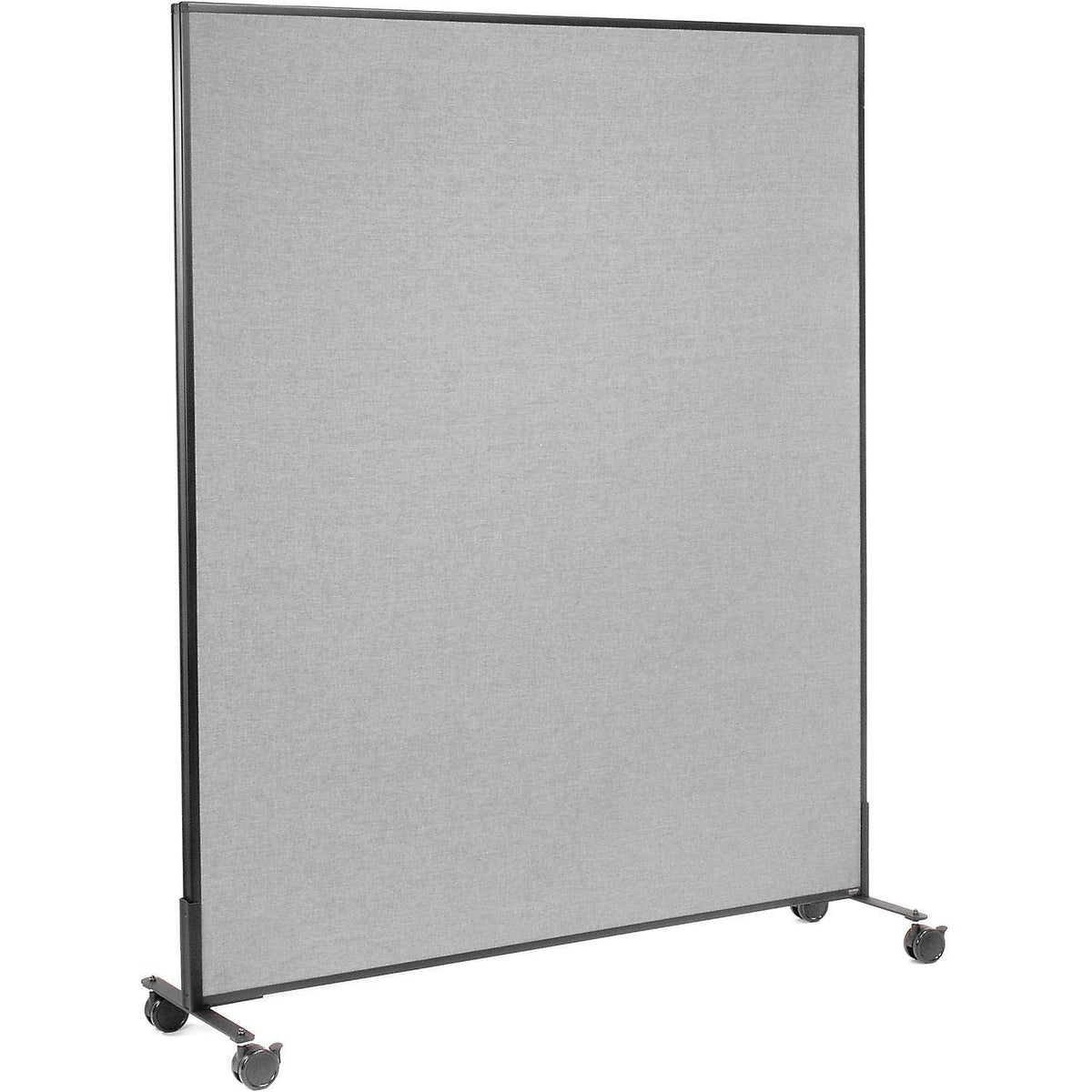 60-1/4"W x 99" H Mobile Office Partition Panel by Global Industrial – Alloy Steel, Grey, Model 695790MGY