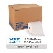 Pacific Blue Select 7.875" Premium 2-Ply Paper Towel Rolls by GP PRO (Georgia-Pacific) – White, 28000, 350 Feet Per Roll, 12 Rolls Per Case