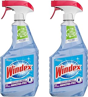 Windex Cleaners, Blue, 26 fl. oz. 2 Count (Crystal RAIN)