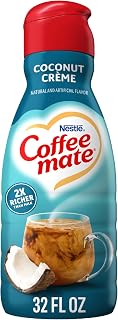 Coffee Mate Coconut Crème Flavored Coffee Creamer, Non-Dairy, Gluten-Free, 63 Servings