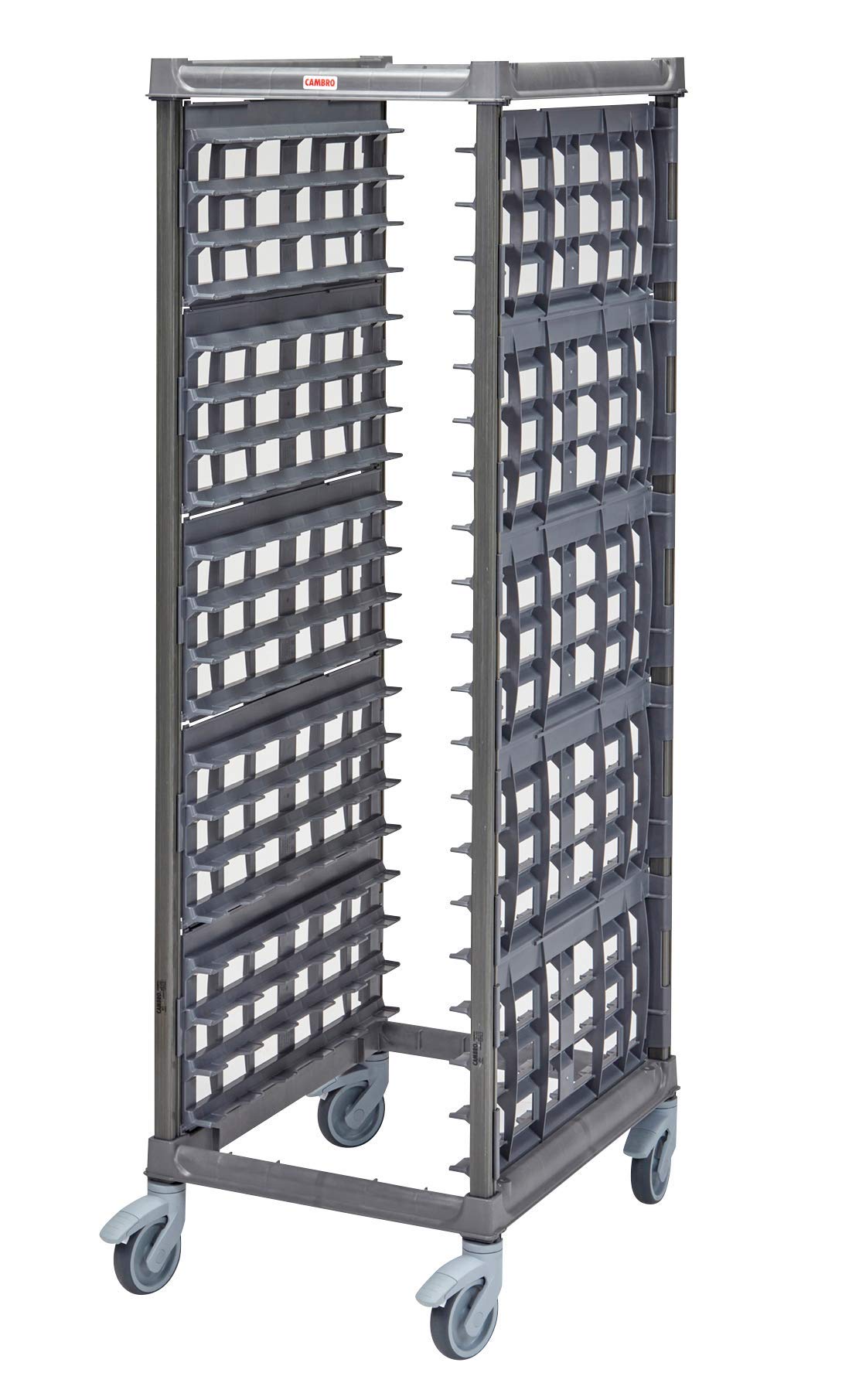 Camshelving Ultimate Sheet Pan Rack - Full Size 20 Pan Capacity with Plastic Casters - Brushed Graphite Case of by Cambro – 70.75x32.00x8.00, In Description, Model UPR1826FP20580