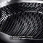 8-Inch SS Honeycomb Fry Pan by Hamilton Beach – 8 Inch, 1.4 liters, Stainless Steel, Silver, Model HHC-FP8