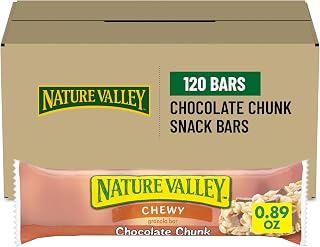Nature Valley Chewy Chocolate Chunk Granola Bars, 120 Ct, 6.7 lb Case