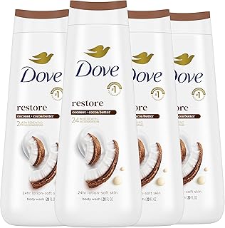 Dove Body Wash Restoring Coconut & Cocoa Butter 4 Count