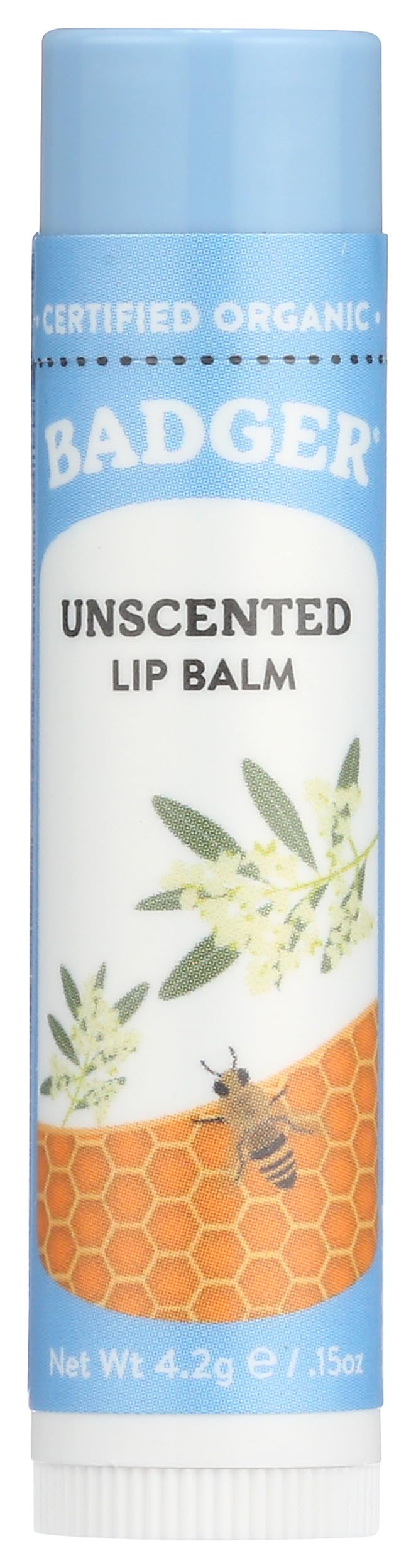 Lip Balm Stick by Badger – 0.15 Ounce (1 Count), Clear, Model 720101