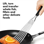 OXO Stainless Steel / Fish Turner / 1/2"W x 13.65"L/3-1/2" Cooking Utensils