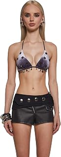 Paragon Velvet Triangle Halter Top by Ashtin Earle