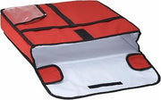 Winco 20" x 20" Red Insulated Pizza Bag