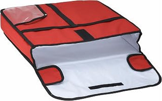 Winco 20" x 20" Red Insulated Pizza Bag