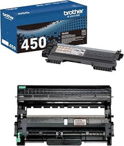 Brother Genuine TN450 High Yield Black Toner Cartridge and DR420 Drum Unit, 2 Pack