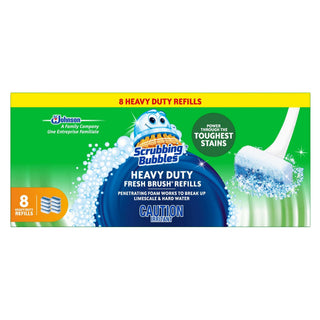 Fresh Toilet Brush Refills - 8 Counts by Scrubbing Bubbles – 1 Count (Pack of 8), Pack of 8, Model 656923