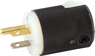 Hubbell Lighting 5266C Straight Plug, 15A
